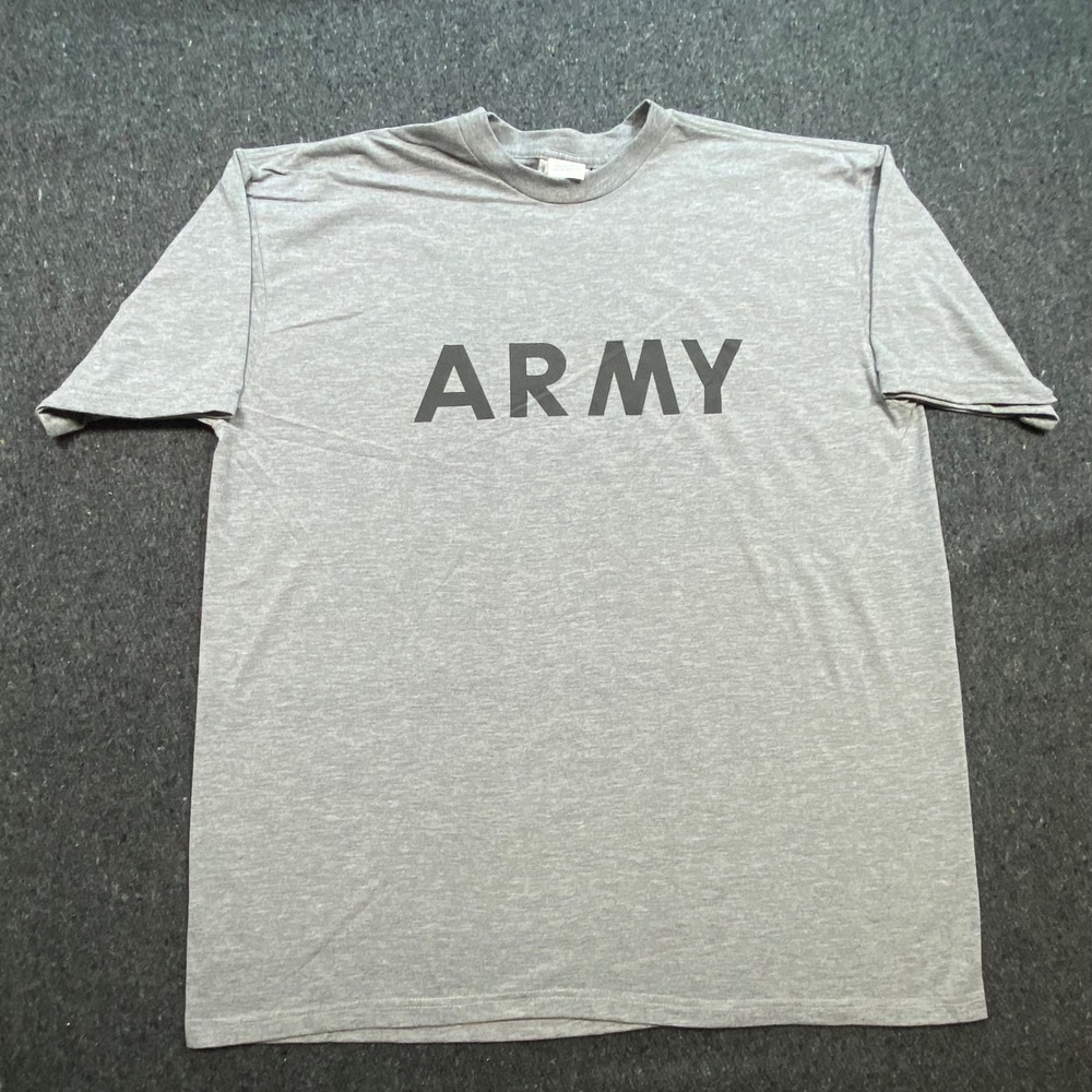 UNICOR Military IPFU Men XL Gray US Army PT Physical Fitness Training T-Shirt